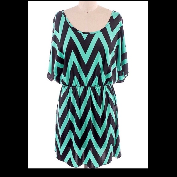 Chevron Zig Zag Dolman Dress 961495 - Picture 4 of 7